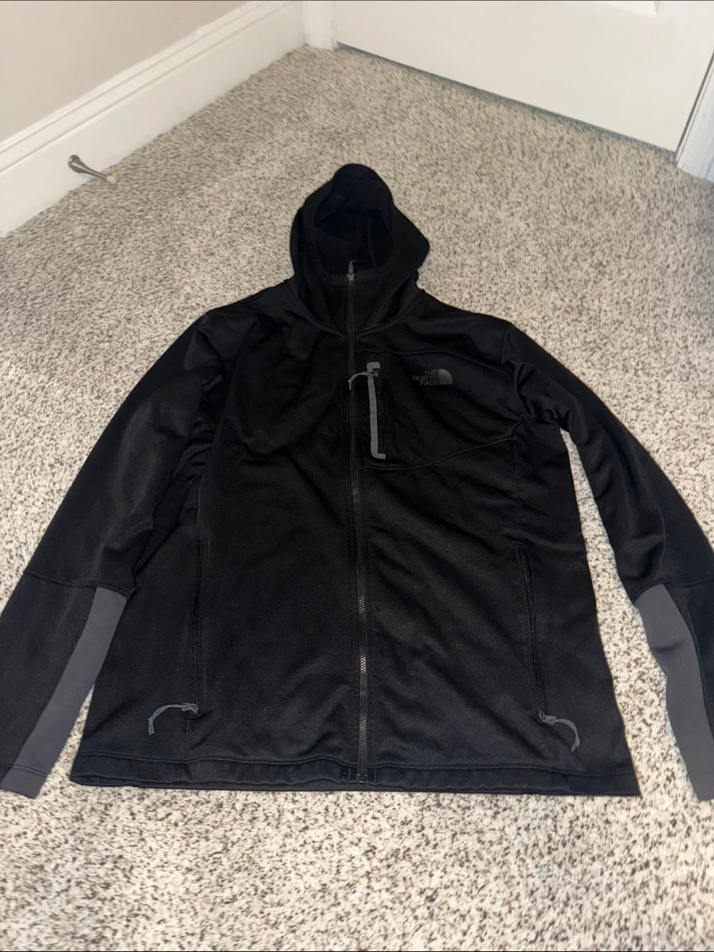 The North Face Black Lightweight Hooded Shirt Jacket